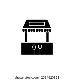food stand vector type icon