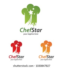 Food Star logo - Chef Star Logo and Star Drink Logo