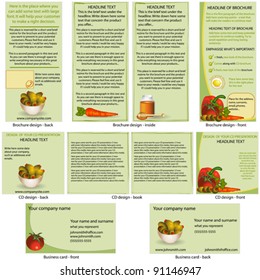 Food stationary template