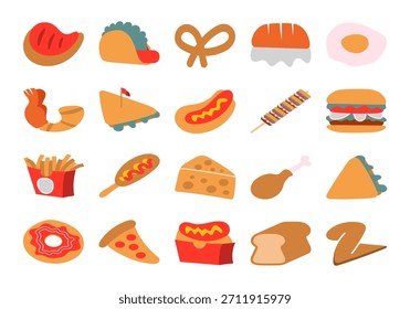 Food Sticker Pack Element Set