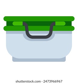 Food storage container for pantry vector cartoon illustration isolated on a white background.