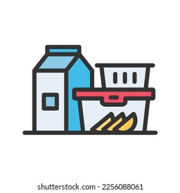 Food Storage Icon vector image. Suitable for mobile apps, web apps and print media.