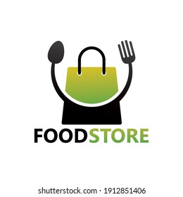 Food store logo template design