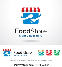 Food Store Logo Template Design Vector 