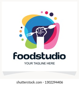 Food Studio Logo Design Template Inspiration