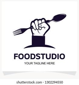 Food Studio Logo Design Template Inspiration