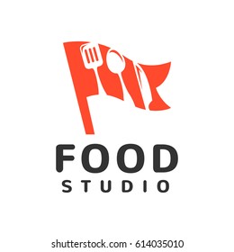 Food Point Logo Template Modern Design Stock Vector (Royalty Free ...