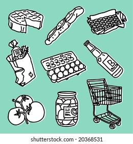 alimentos e supermercado