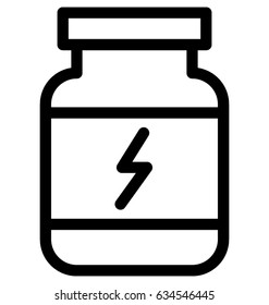 Food Supplement Vector Icon 