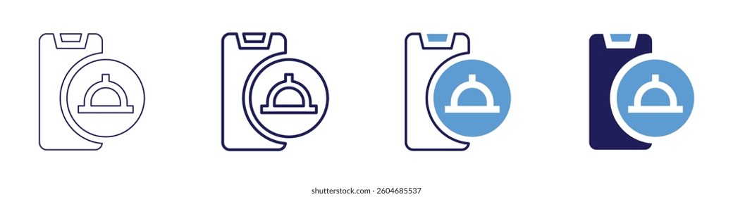 Food supply icon in 4 different styles. Thin Line, Line, Bold Line, Duotone. Duotone style. Editable stroke.