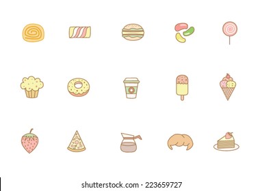 Food and sweet icons