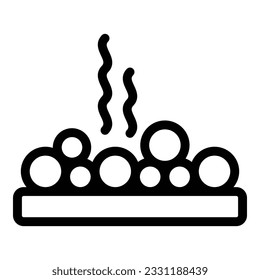 Food sweetener icon outline vector. Eating soy. Legume seed