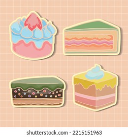 Food sweets bakery and  cupcake icons set vector illustration