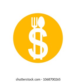 Food symbol. Restaurant Icon. fork and spoon logo. Vector eps 10.