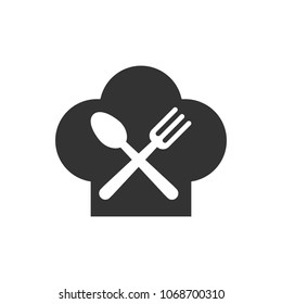Food symbol. Restaurant Icon. fork and spoon logo. Vector eps 10.