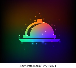 Food symbol,Rainbow vector