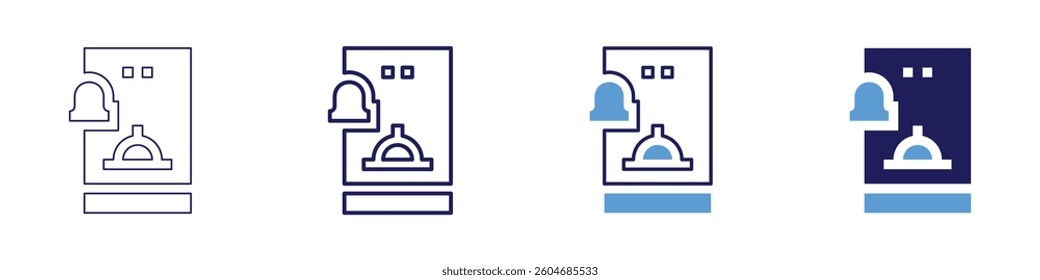 Food system innovation icon in 4 different styles. Thin Line, Line, Bold Line, Duotone. Duotone style. Editable stroke.