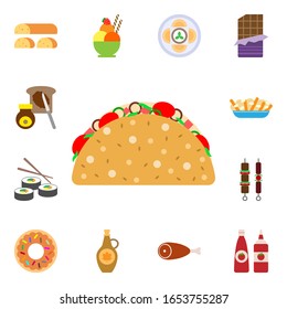 Food, tacos icon. International Food icons universal set for web and mobile