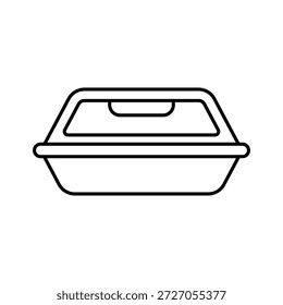 Behälter für die Mitnahme von Speisen, der für verpackte Mahlzeiten, unterstützenden Restaurantservice, die Aufbewahrung von Speisen und den bequemen Transport von Speisen konzipiert ist.