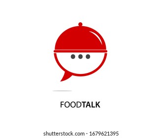 food talk creative logo template design