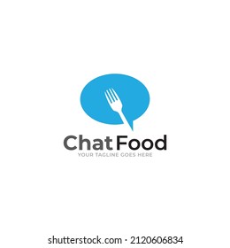 Food talk logo,vector Logo Template