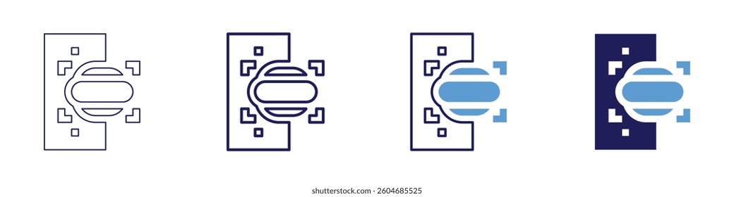 Food tech startups icon in 4 different styles. Thin Line, Line, Bold Line, Duotone. Duotone style. Editable stroke.