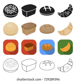 food, technology, production and other web icon in different style. bagel, filling, dessert icons in set collection.