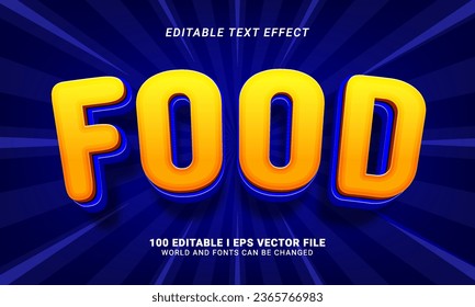 Food Text Effect graphic style