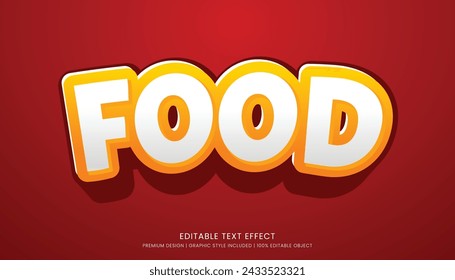 food text effect template editable design for business logo and brand