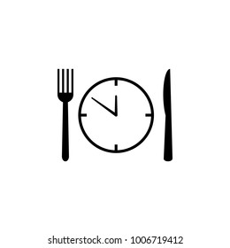 food Time icon. Elements of obesity problems icon. Premium quality graphic design icon. Simple icon for websites, web design, mobile app, info graphics on white background