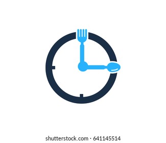 Food Time Icon Logo Design Element