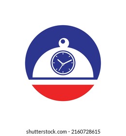Food time vector logo design template. Restaurant and cafe logo concept.