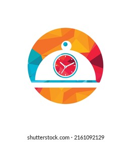 Food time vector logo design template. Restaurant and cafe logo concept.