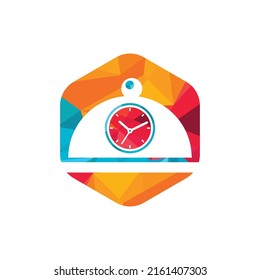Food time vector logo design template. Restaurant and cafe logo concept.