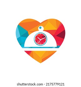 Food time vector logo design template.