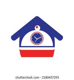 Food time vector logo design template.
