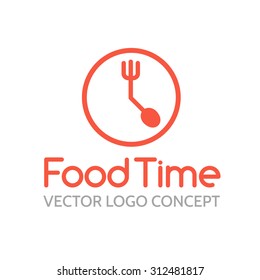 Food time. Vector logo template