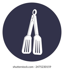 food tongs icon vector illustration design template