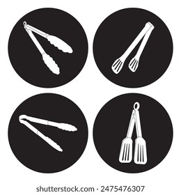 food tongs icon vector illustration design template