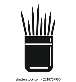 Food toothpick icon simple vector. Tooth pick. Wood stick