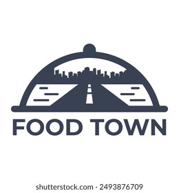 Food Town Festival Logo design