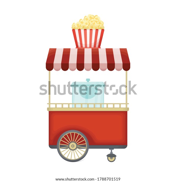 Food trailer vector icon.Cartoon\
vector icon isolated on white background food\
trailer.