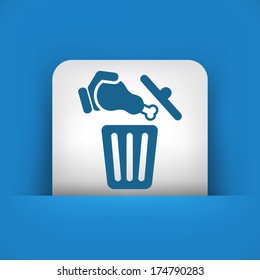 Food trash icon