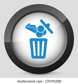 Food trash icon