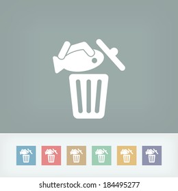 Food trash icon