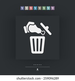 Food trash icon