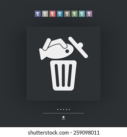 Food trash icon