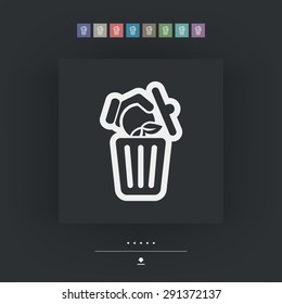 Food trash icon