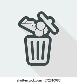 Food trash icon
