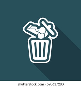 Food trash icon
